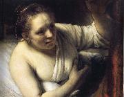 REMBRANDT Harmenszoon van Rijn, Young Woman in Bed